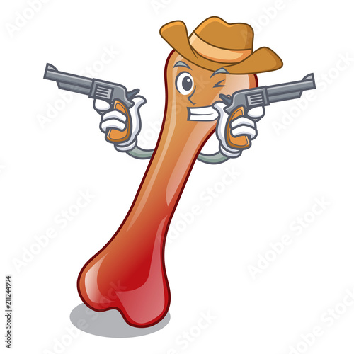 Cowboy bone jelly candy character cartoon