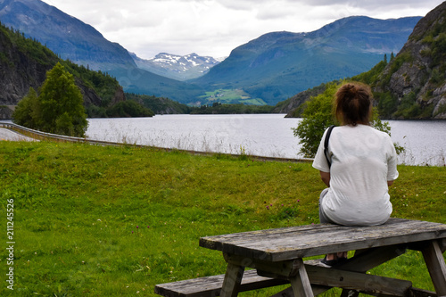 On the road ,Norway, vacation