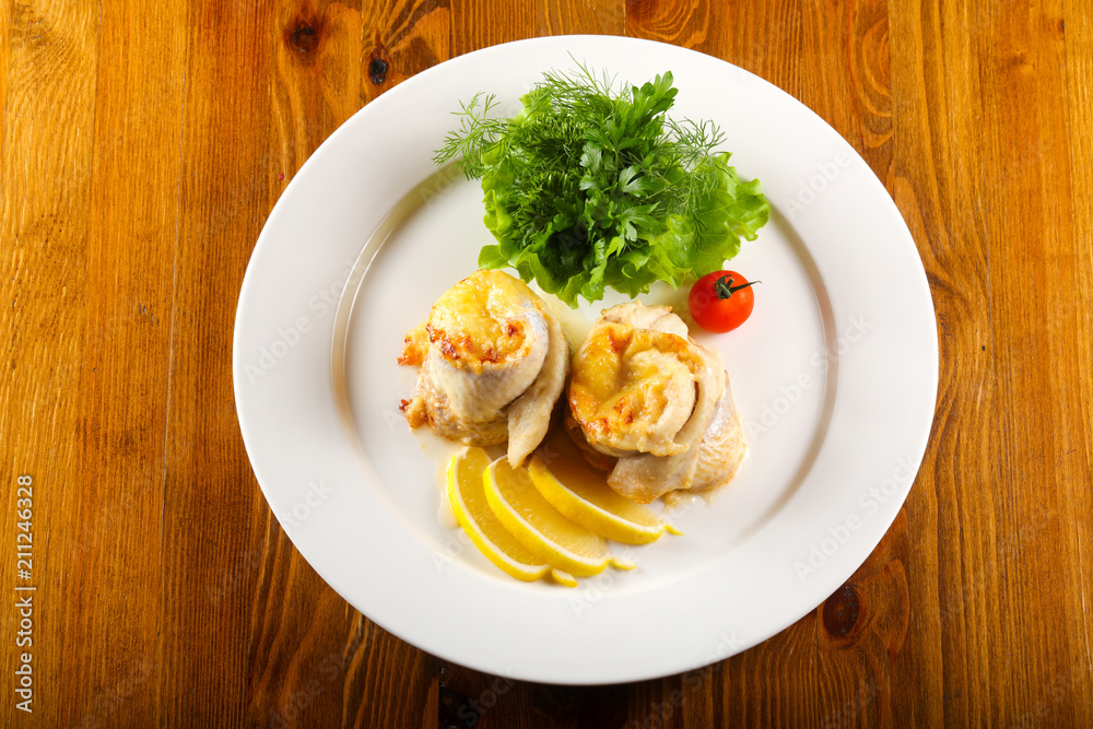 Trout fillet roll Trout fillet roll
