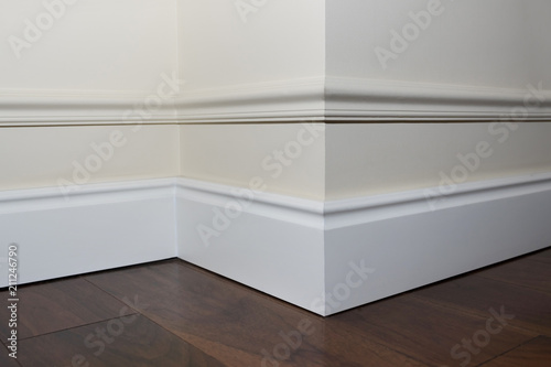 Fotografie Moulding in the corner. Details in the interior.