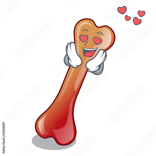 In love bone jelly candy mascot cartoon photo