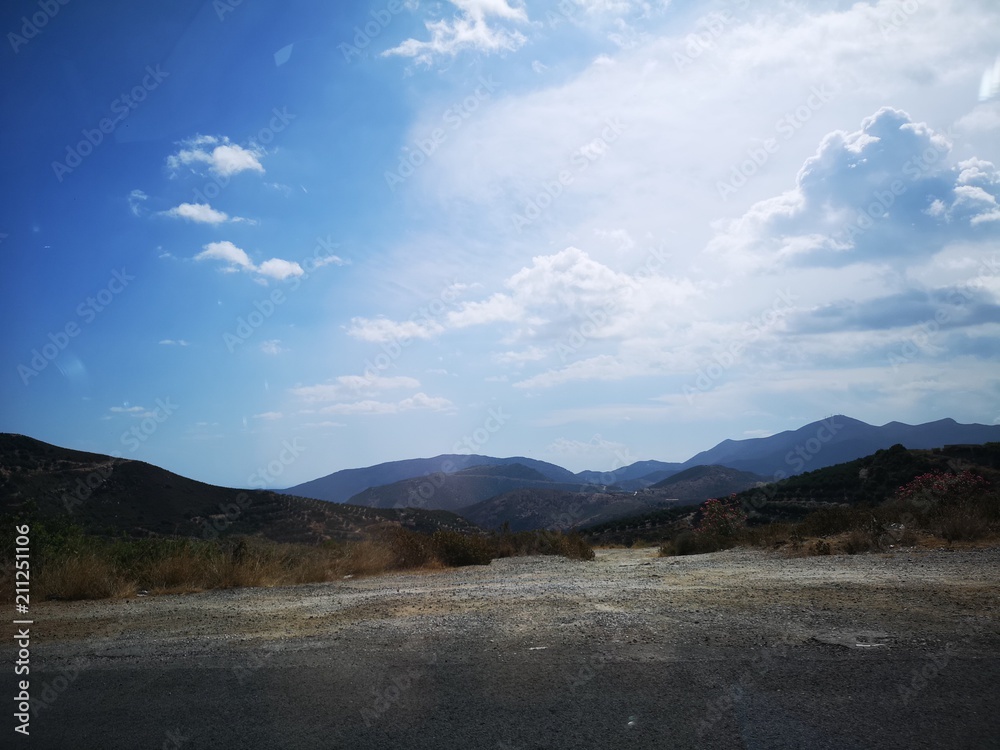 Dry mountain panorama