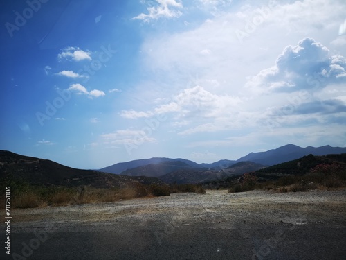 Dry mountain panorama