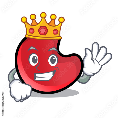 King candy moon mascot cartoon