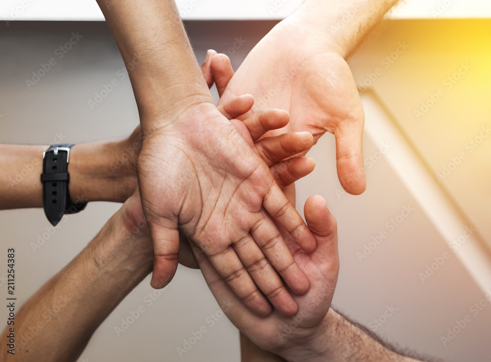 Fototapeta premium Team Teamwork Togetherness Collaboration Concept.