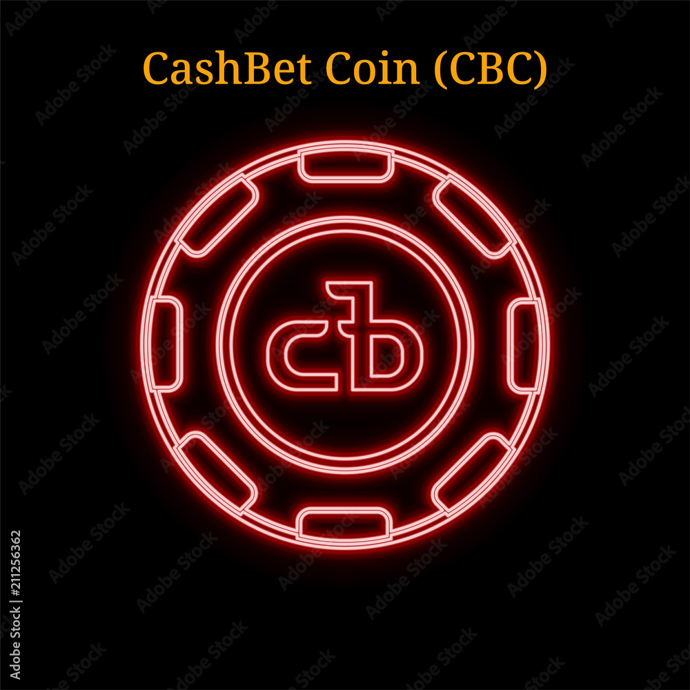 CashBet Coin (CBC) cryptocurrency symbol. Vector illustration eps10 isolated on black background CashBet Coin (CBC) cryptocurrency symbol. Vector illustration eps10 isolated on black background
