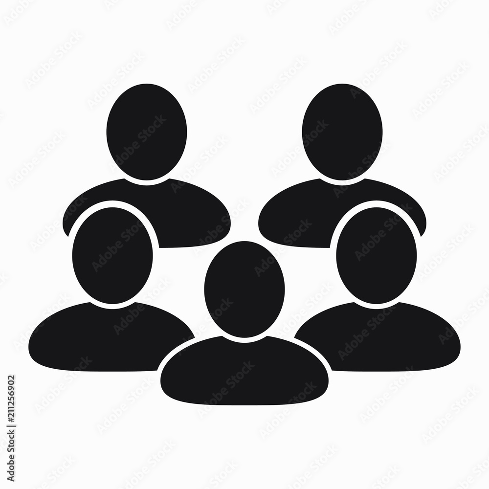 Collective icon, Social network button. Users icon Collective icon, Social network button. Users icon