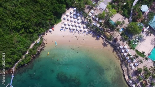 clean and incredible beach on the island