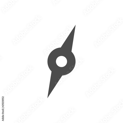 Compass logo direction vacation point compass arrow vector design template