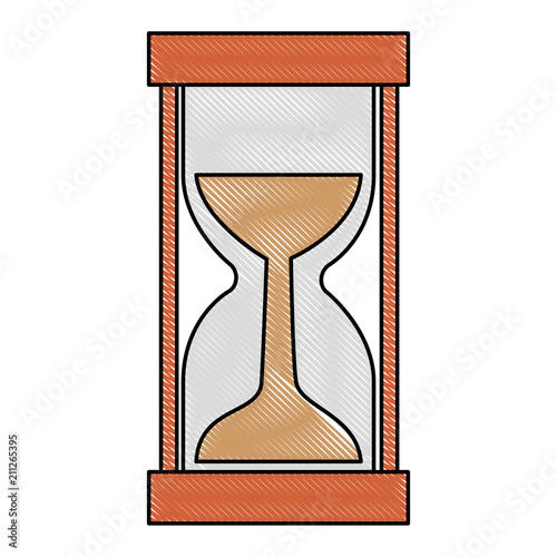 hourglass time isolated icon