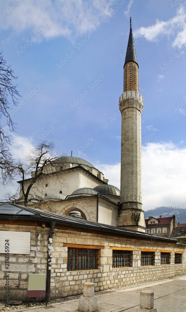 Gazi Husrev-beg mosque in Sarajevo. Bosnia and Herzegovina