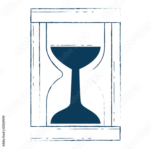 hourglass time isolated icon vector illustration design