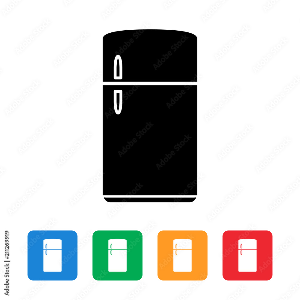Fridge icon set Fridge icon set