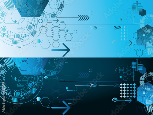 Light and dark abstract technology background