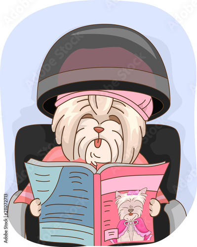 Dog Pet Grooming Illustration