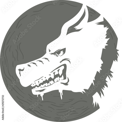 Dog Rabies Awareness Icon Illustration