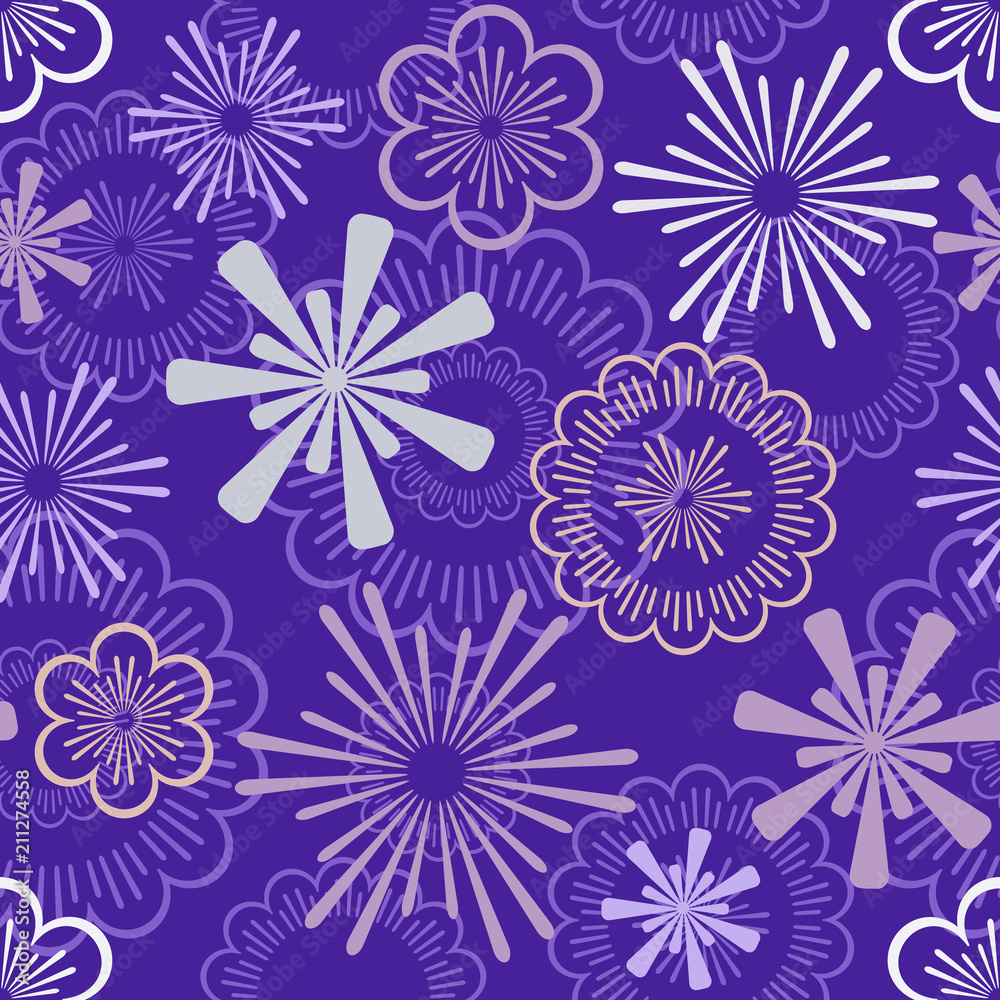 Seamless pattern in violet color Seamless pattern in violet color