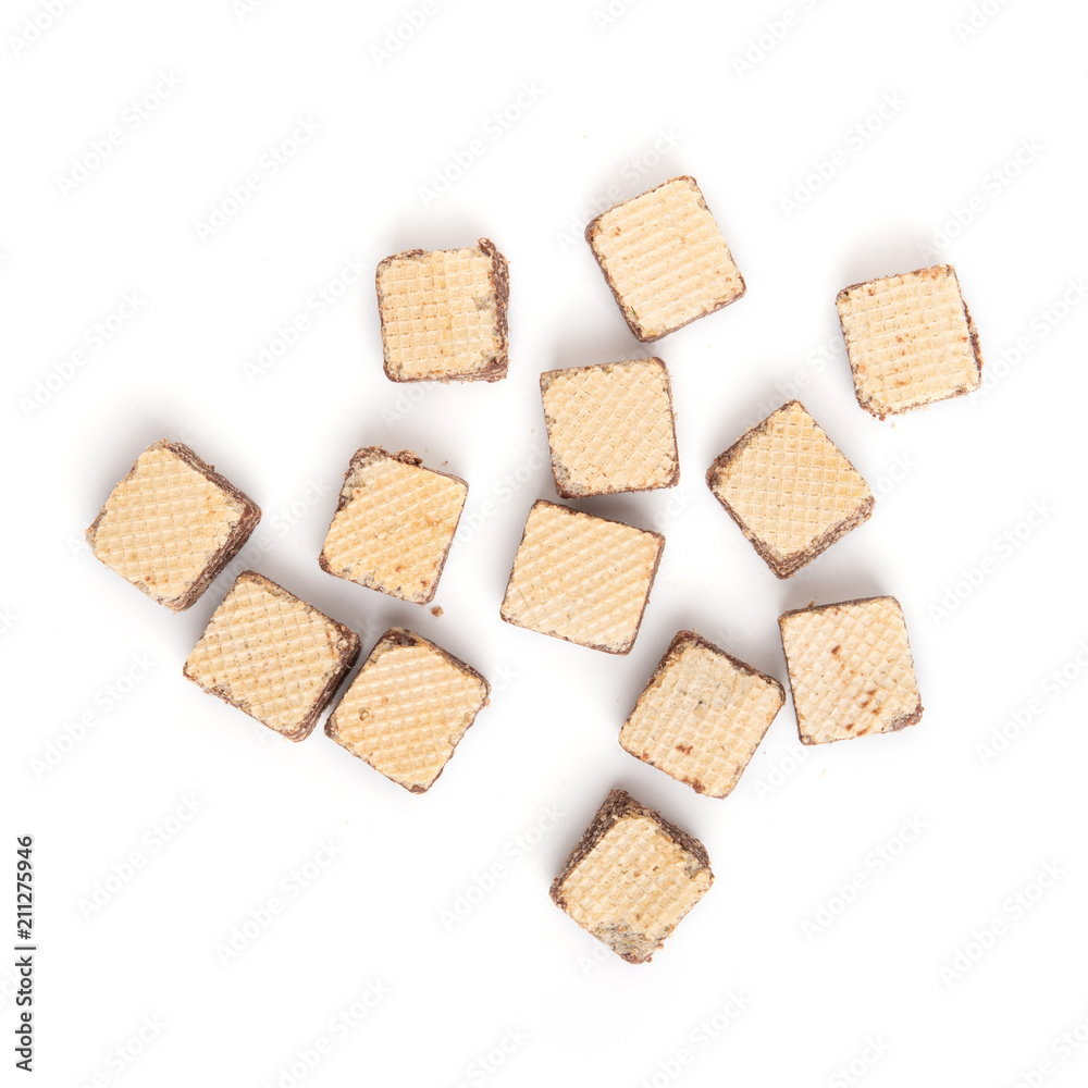 wafer chocolate isolated on white background wafer chocolate isolated on white background