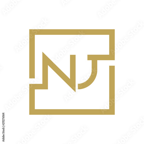 two letter logo line square NA TO NZ
