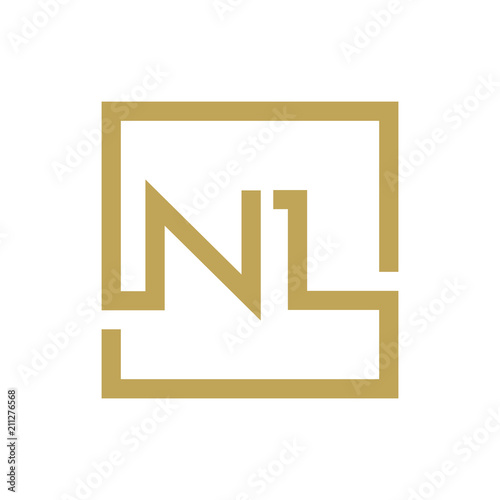 two letter logo line square NA TO NZ