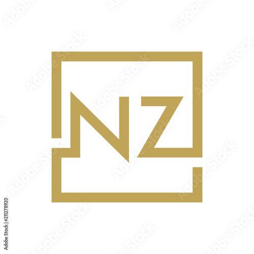 two letter logo line square NA TO NZ