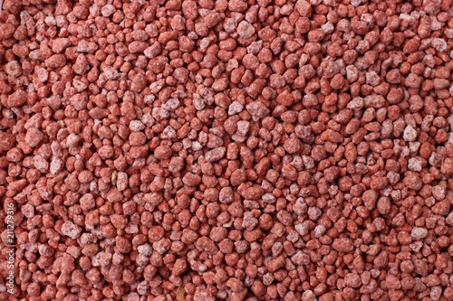 Mineral fertilizer with phosphorus in red photo