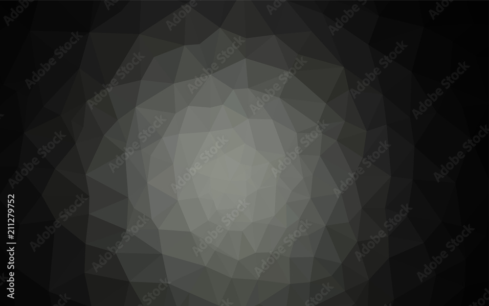 Dark Gray vector gradient triangles pattern. Dark Gray vector gradient triangles pattern.