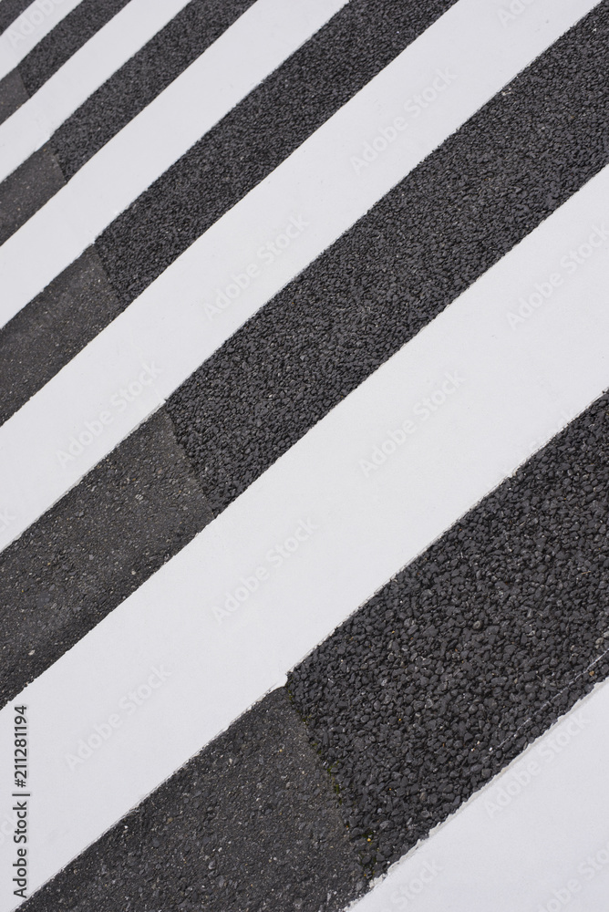 Fototapeta premium Zebra traffic walk way background