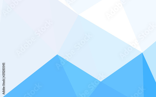 Light BLUE vector triangle mosaic cover.