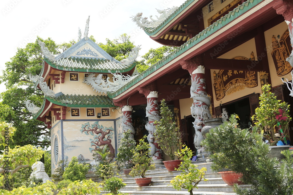 Temple bouddhiste à Danang au Vietnam