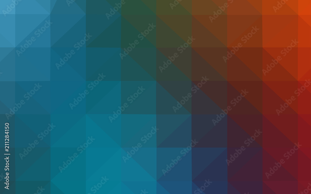 Light Blue, Red vector abstract polygonal pattern. Light Blue, Red vector abstract polygonal pattern.