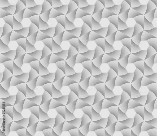 Abstract geometric tiles hexagon seamless pattern background