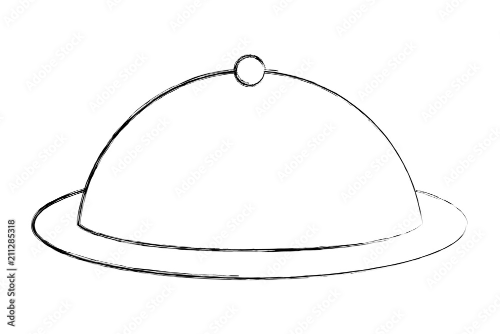 tray server isolated icon vector illustration design