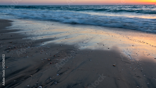 Landscape Sunset on the beach- Palmachim Beach Israel