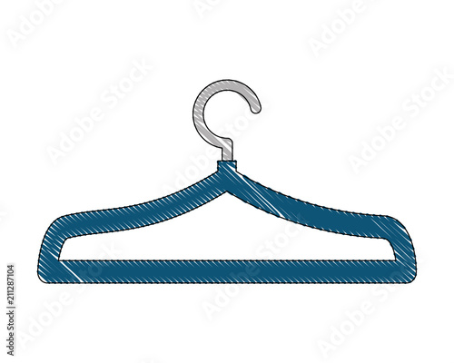 wire clothes hook icon vector illustration design