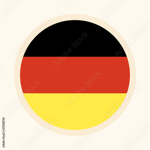 German vector illustrated flag.