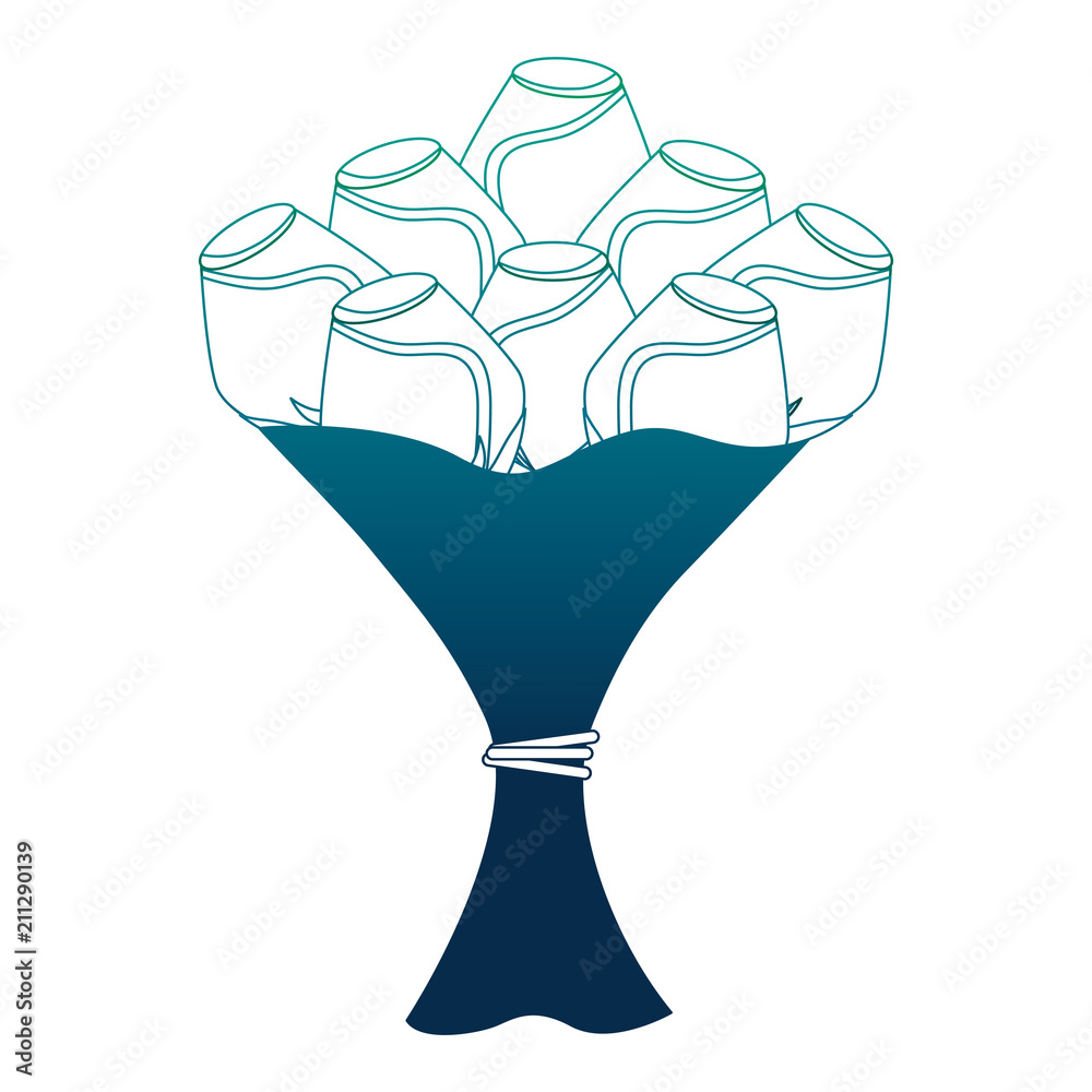 bouquet of roses isolated icon vector illustration design bouquet of roses isolated icon vector illustration design
