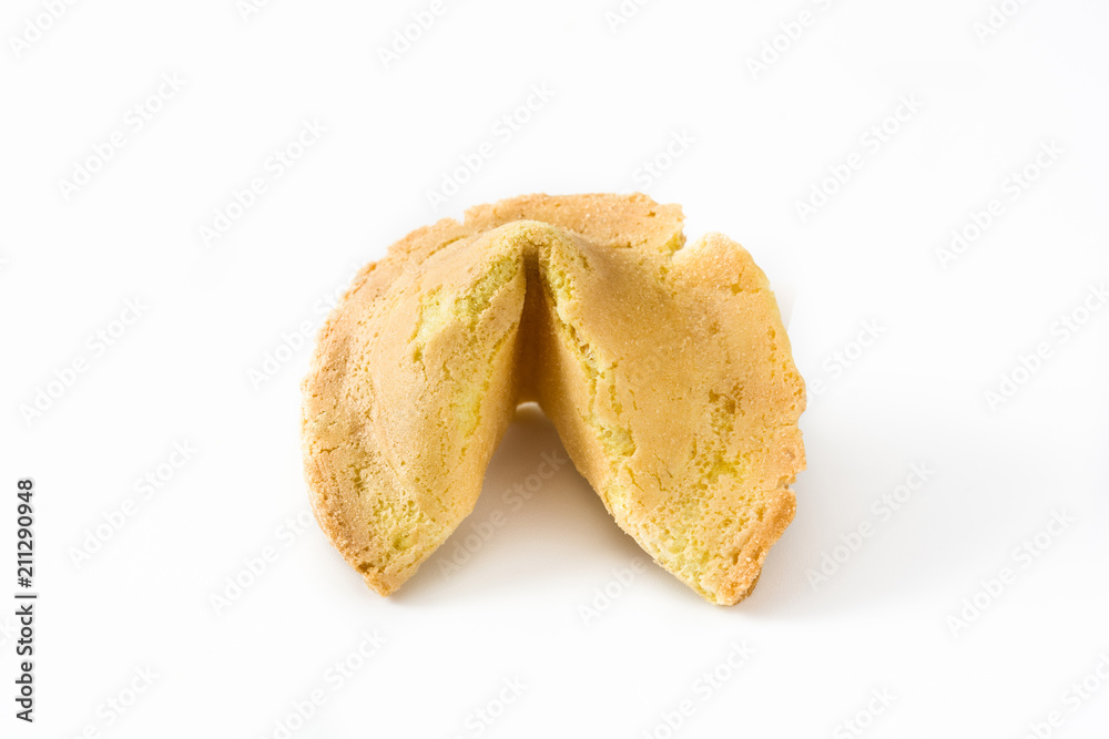 Fortune cookie isolated on white background

