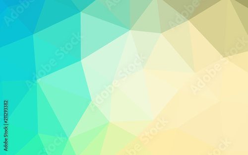 Light Blue  Green vector gradient triangles texture.