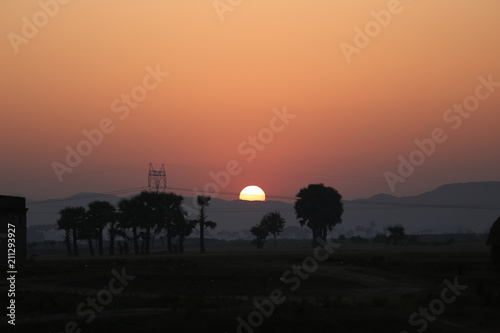 Sun rise, india