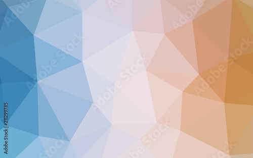 Light BLUE vector low poly cover.