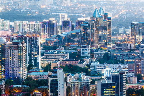 A view of the city of Almaty