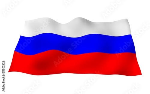 Free Download Waving flag of the Russian Federation. The National. State symbol of the Russia. 3D illustration - GFXLoad