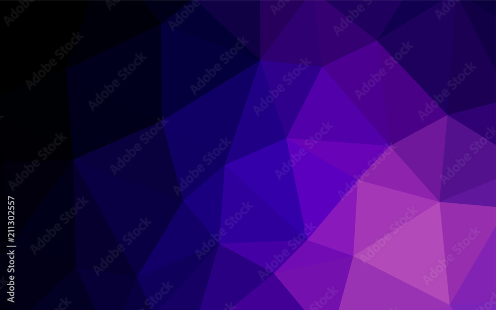 Dark Purple vector abstract mosaic background. Dark Purple vector abstract mosaic background.