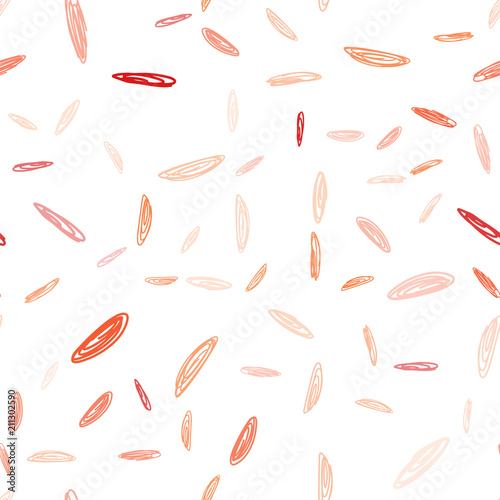 Light Red, Yellow vector seamless template with circles.
