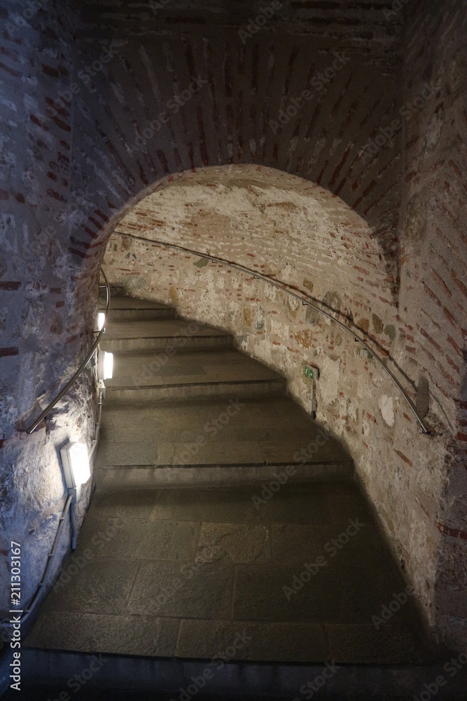 Obraz premium Inside the White tower, Thessaloniki, Greece