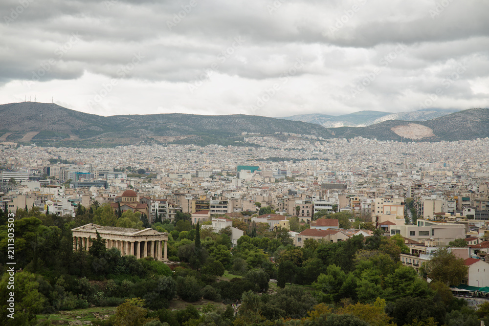 VIew of Athens city in Greece VIew of Athens city in Greece