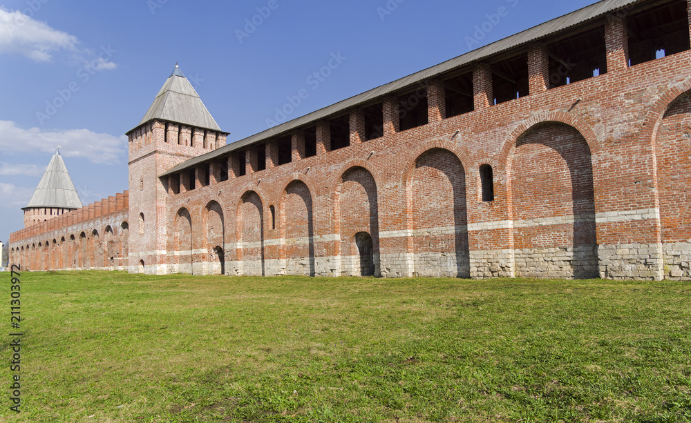 Fortress wall in Smolensk, Russia.