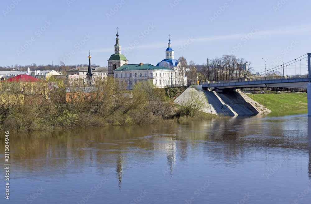 The Dnieper River in Smolensk, Russia.