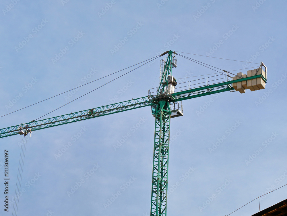 Construction crane.
